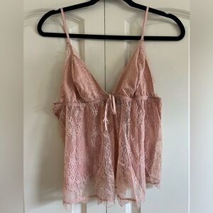 🖤Victoria’s Secret Lace Blush Cami Set – Evening Blush